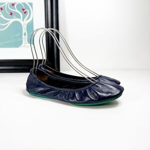 Tieks by Gavrieli Women's Navy Blue Leather Ballet Flats Size 8